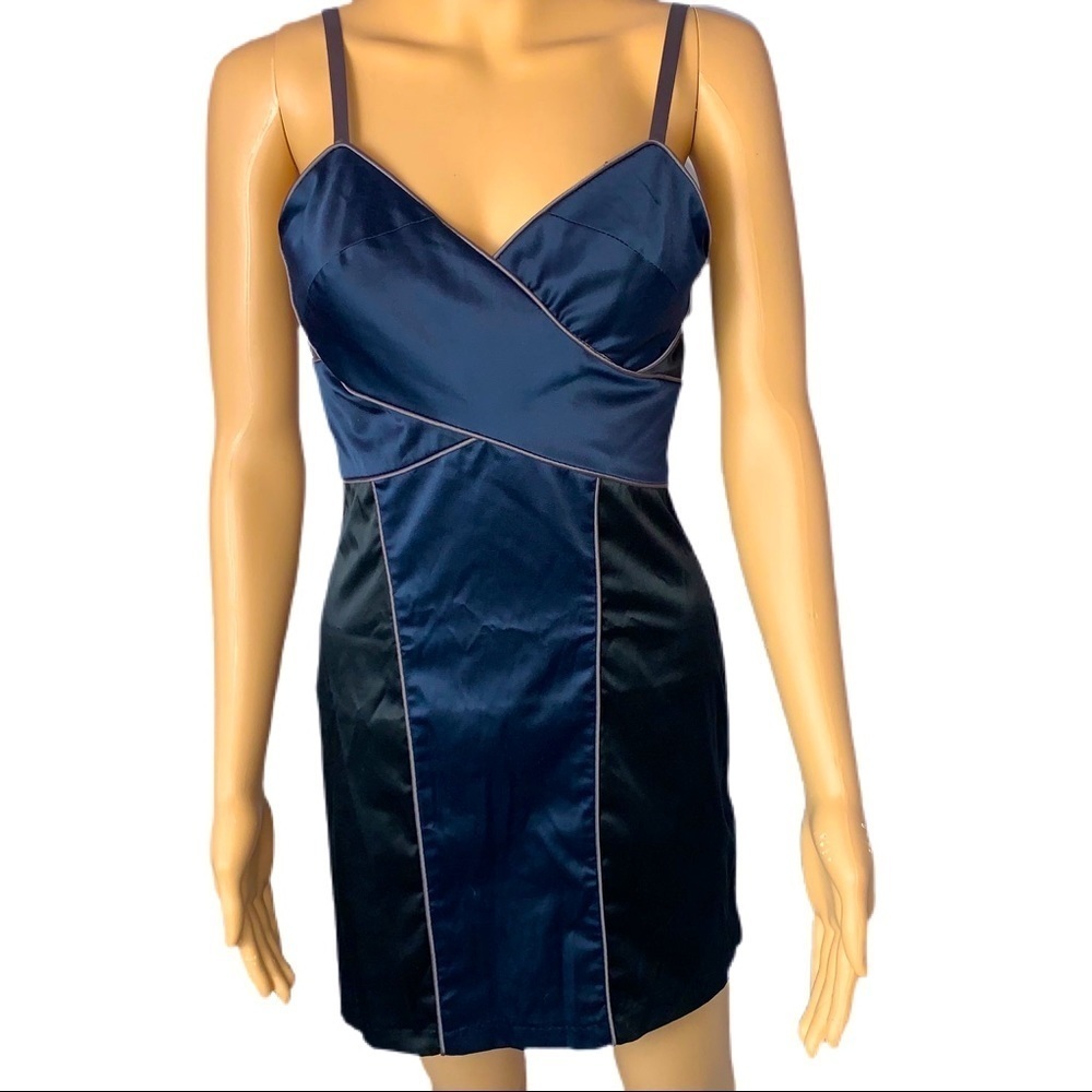Charlotte Russe Steel Blue/Black Dress